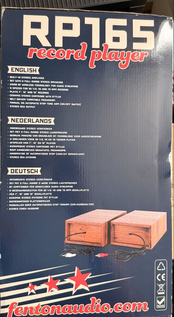 Giradischi: Fenton RP165 Plattenspieler mit BT neu – Nuovo (secondo la descrizione) da Widen venduto da sim_w9y9 2