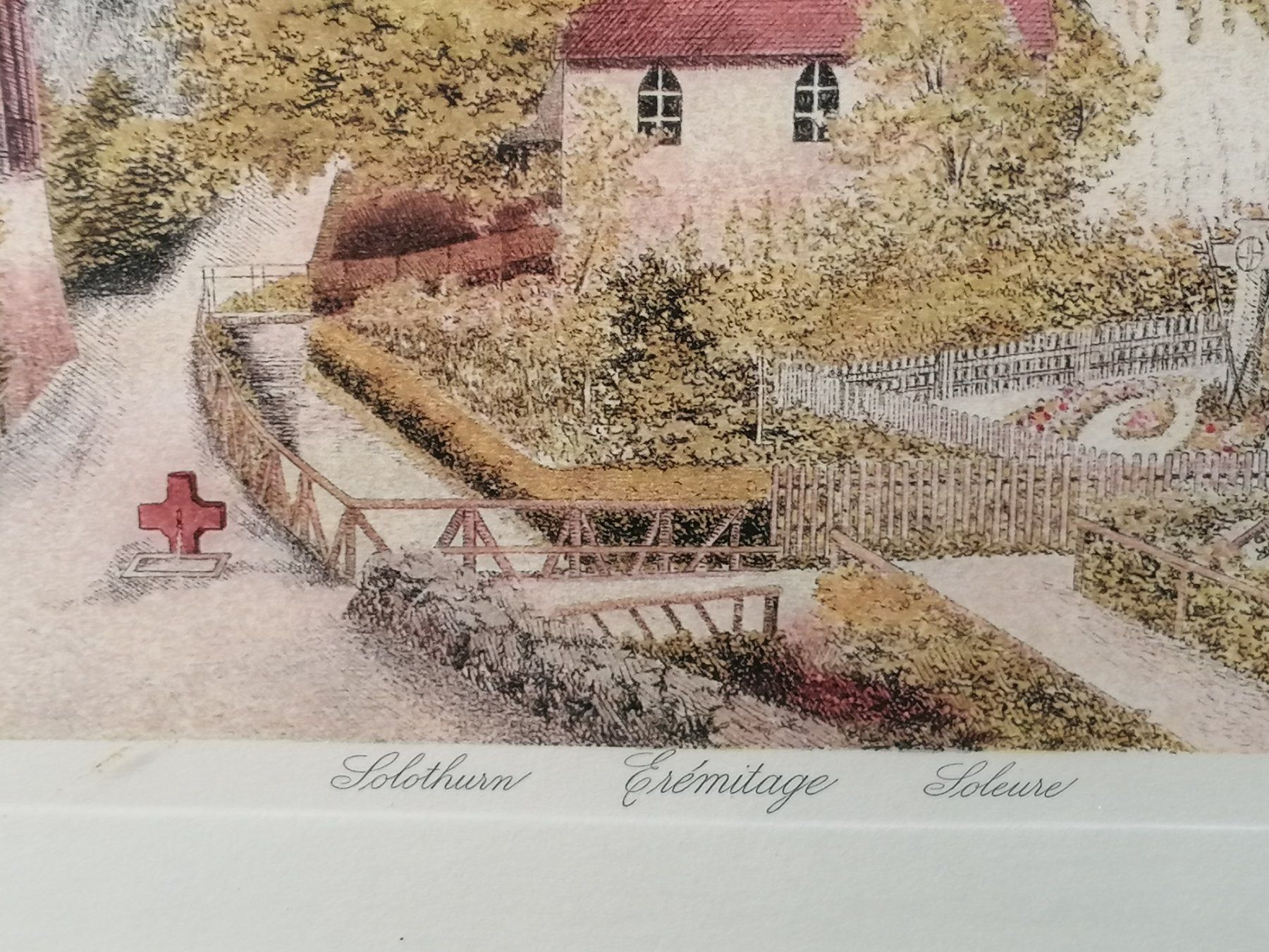 Foto & Immagini: Solothurn Eremitage Aquarell, gerahmt, schöne Herbstfarben – Usato da Rovio venduto da maxmac 1