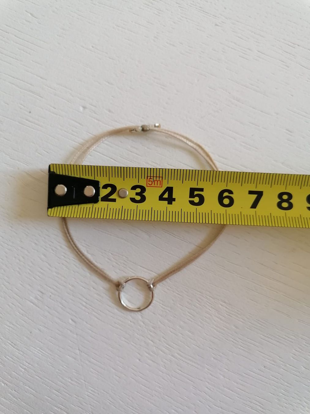 Bracciali & Braccialetti: Feines rosa Armband mit Silberring – Usato da Winterthur venduto da Arkadii 2