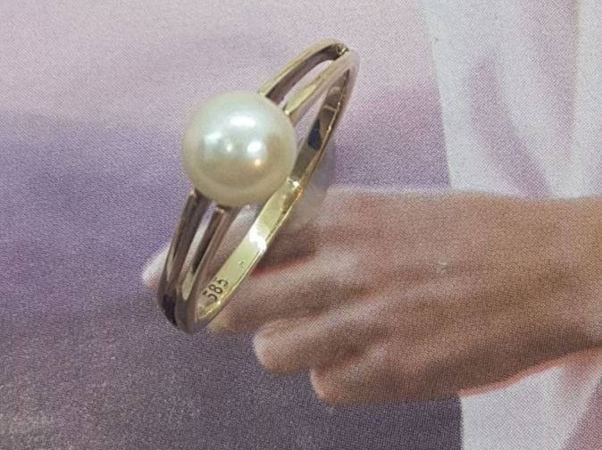 Ringe: Zierlicher Ring mit echter Zuchtperle – Neu (gemäss Beschreibung) aus Unterägeri von Altgoldschmuck 2