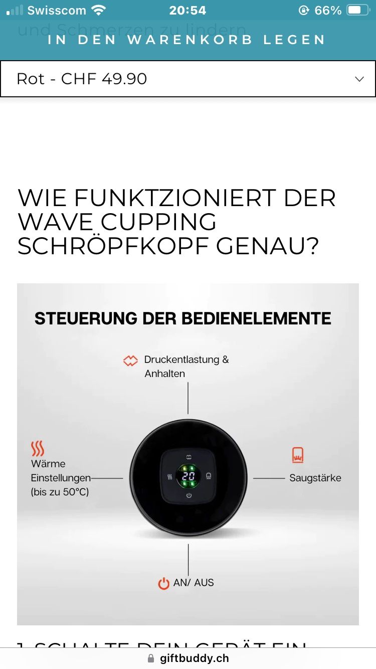 Dispositivi per massaggi: Wave cupping Schröpfkopf – Nuovo (secondo la descrizione) da Kriens venduto da rabe010 3