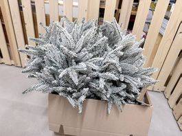 Weihnachtsbaum mit Schnee