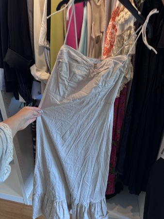 Robe longue beige fines bretelles bon état