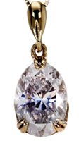 Pendentif, Diamant Naturel 2.30ct H/VS2 (avec certificat)