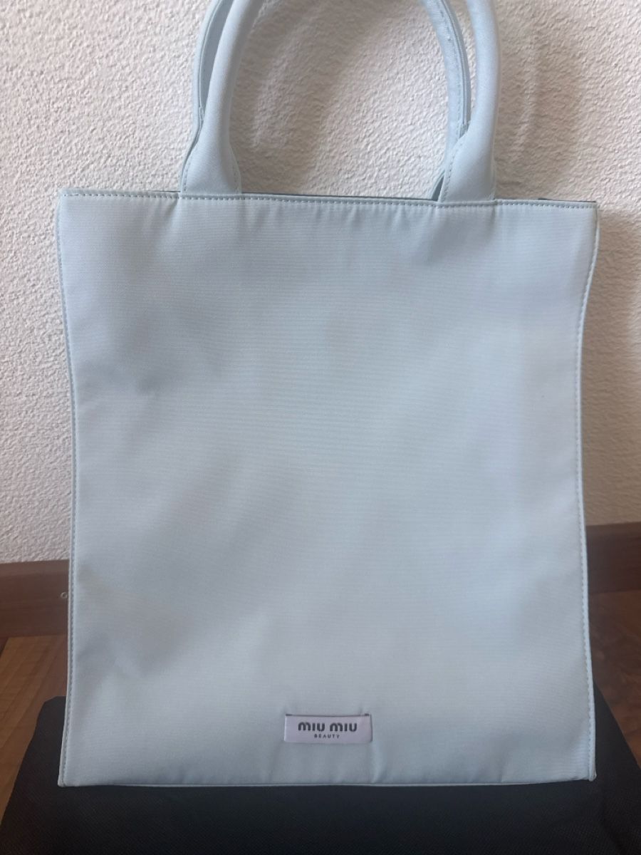 Miu Miu Taschen für Damen: Miu Miu Tasche hellblau Stoff mit Beutel Neu – Neu und originalverpackt aus Gettnau von oli_9vqg 1