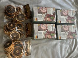 4 Steckmoose & 3 Beutel Getrocknete Orangenscheibe ***NEU***
