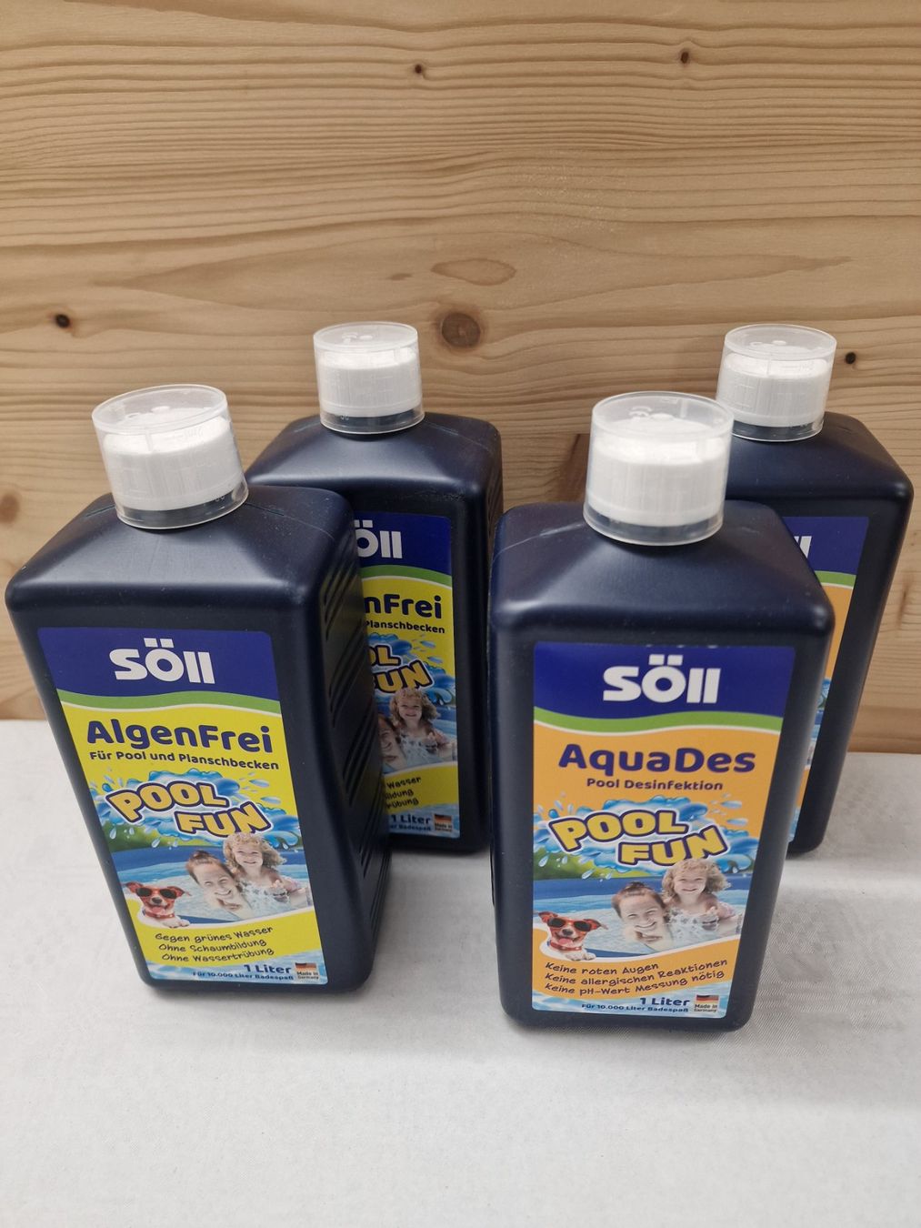 Pulizia & Igiene: 2xSet Pool Algenmittel & Desinfektion / Söll / 4L – Nuovo e nell'imballaggio originale da Büren an der Aare venduto da rwrb