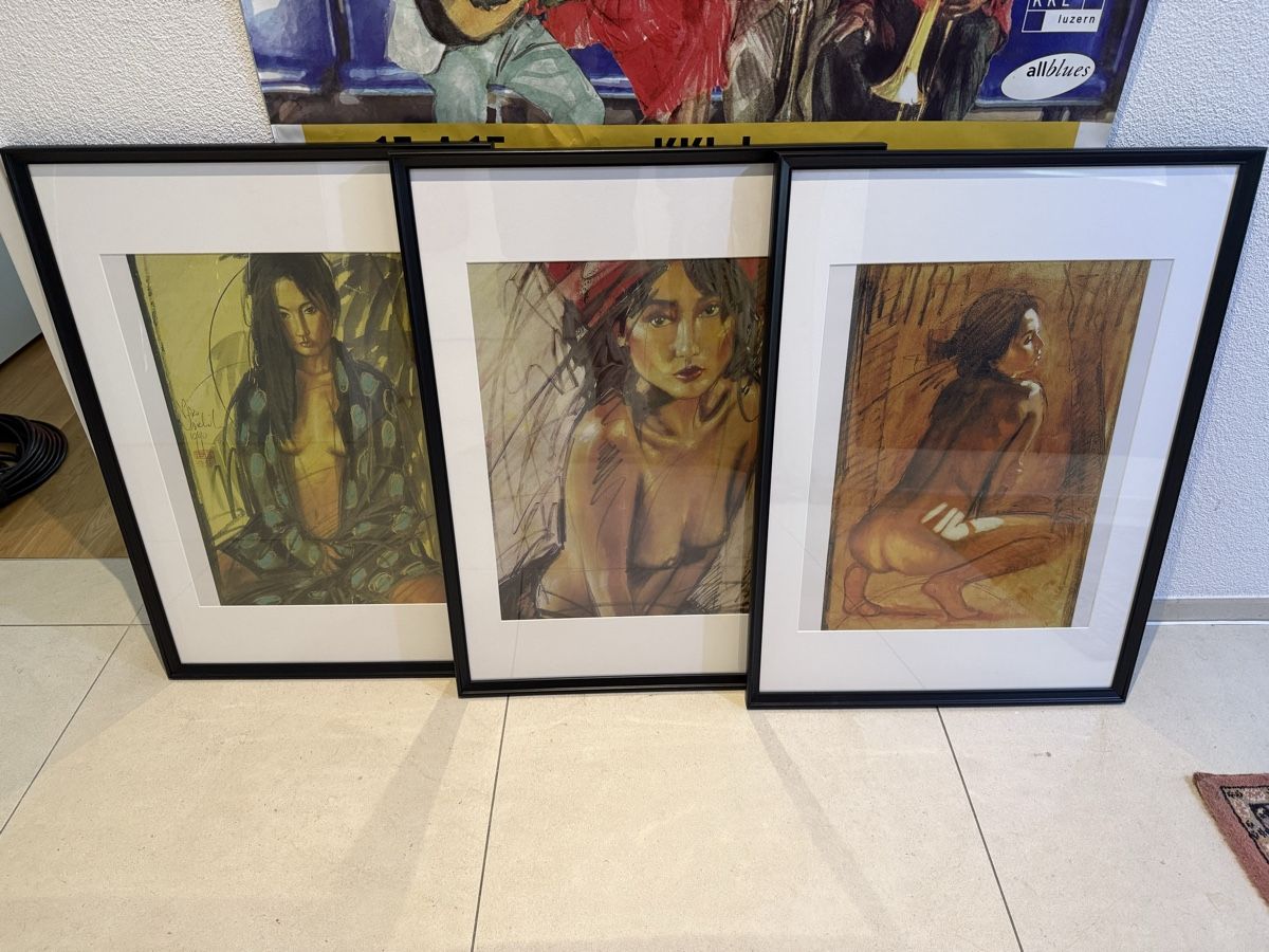 Foto & Immagini: 3 x Wandbild - 50 x 70 – Nuovo (secondo la descrizione) da Muri AG venduto da Ludrigen