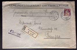 Alter Briefumschlag Oberwinterthur 1921