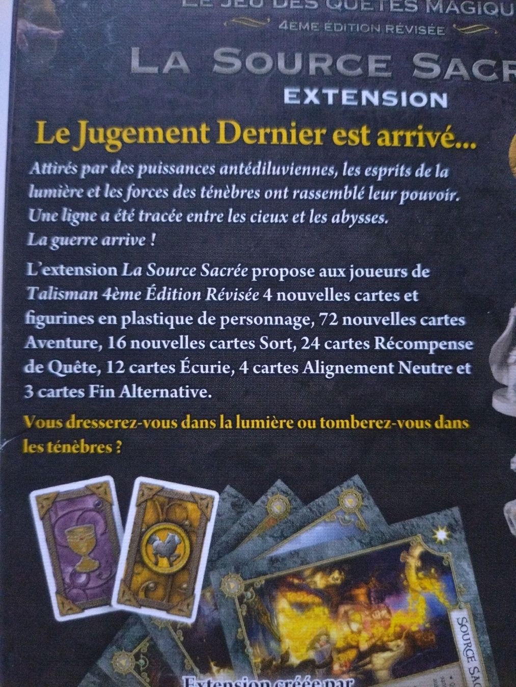 Jeux: Talisman La Source Sacree Games workshop Extension Jeu  4e e – Neuf (Voir description) à Farvagny-le-Grand par LaCaverne 5