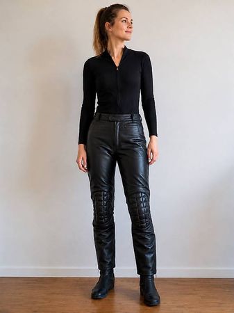 Motorrad Lederhose, Schwarz, Top Zustand!