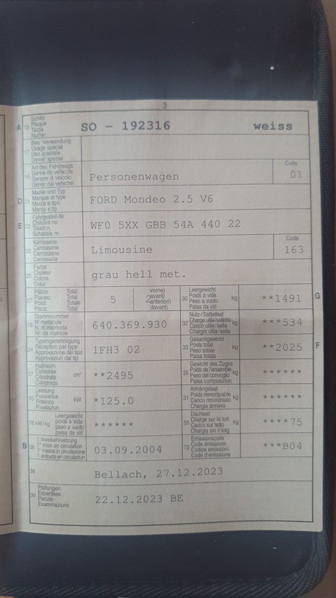Ford Automobili: Ford Mondeo Ghia V6 – Usato da Subingen venduto da Guss91 1