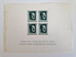 Deutsches Reich Block 7 Adolf Hitler Briefmarken