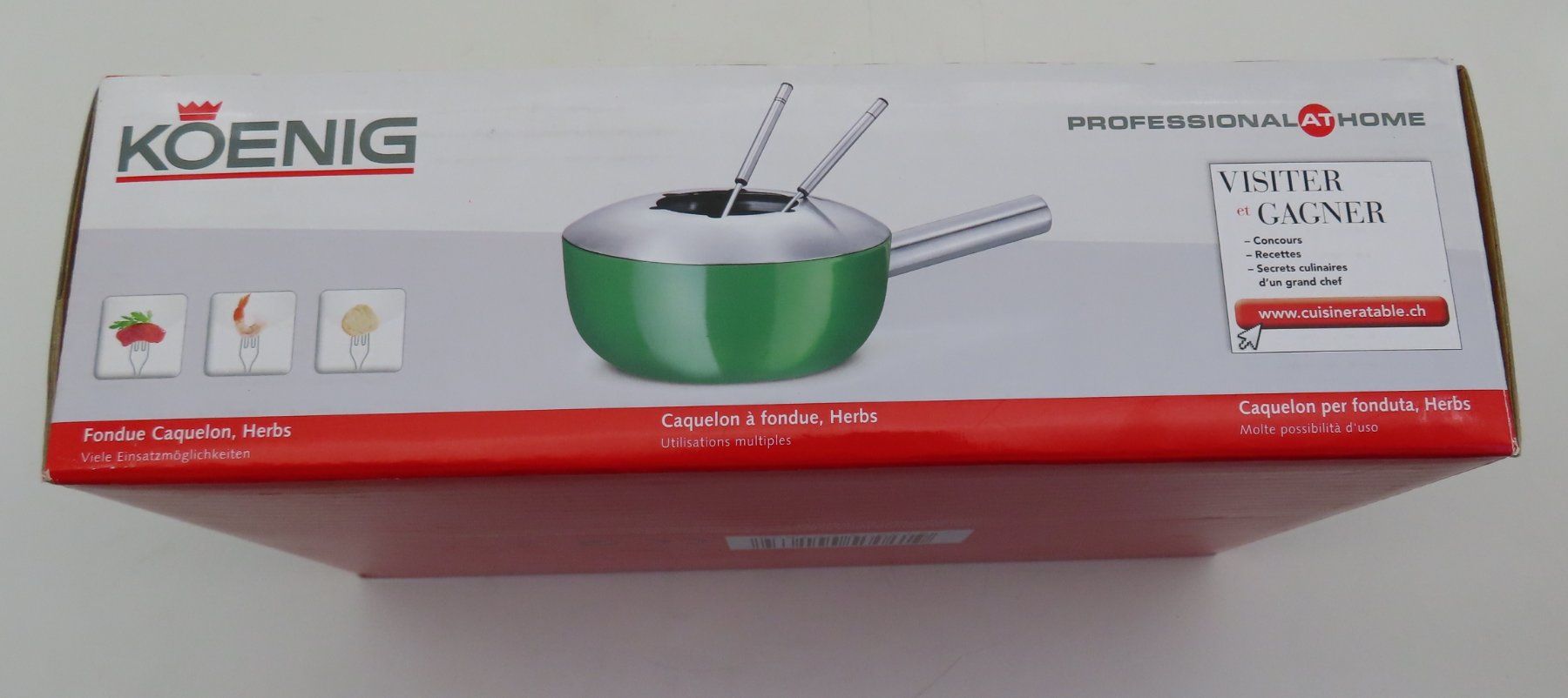 Appareils de cuisine: König Fondue Caquelon, Herbs – D'occasion à Reinach BL par WBZ-Flohmarkt 1