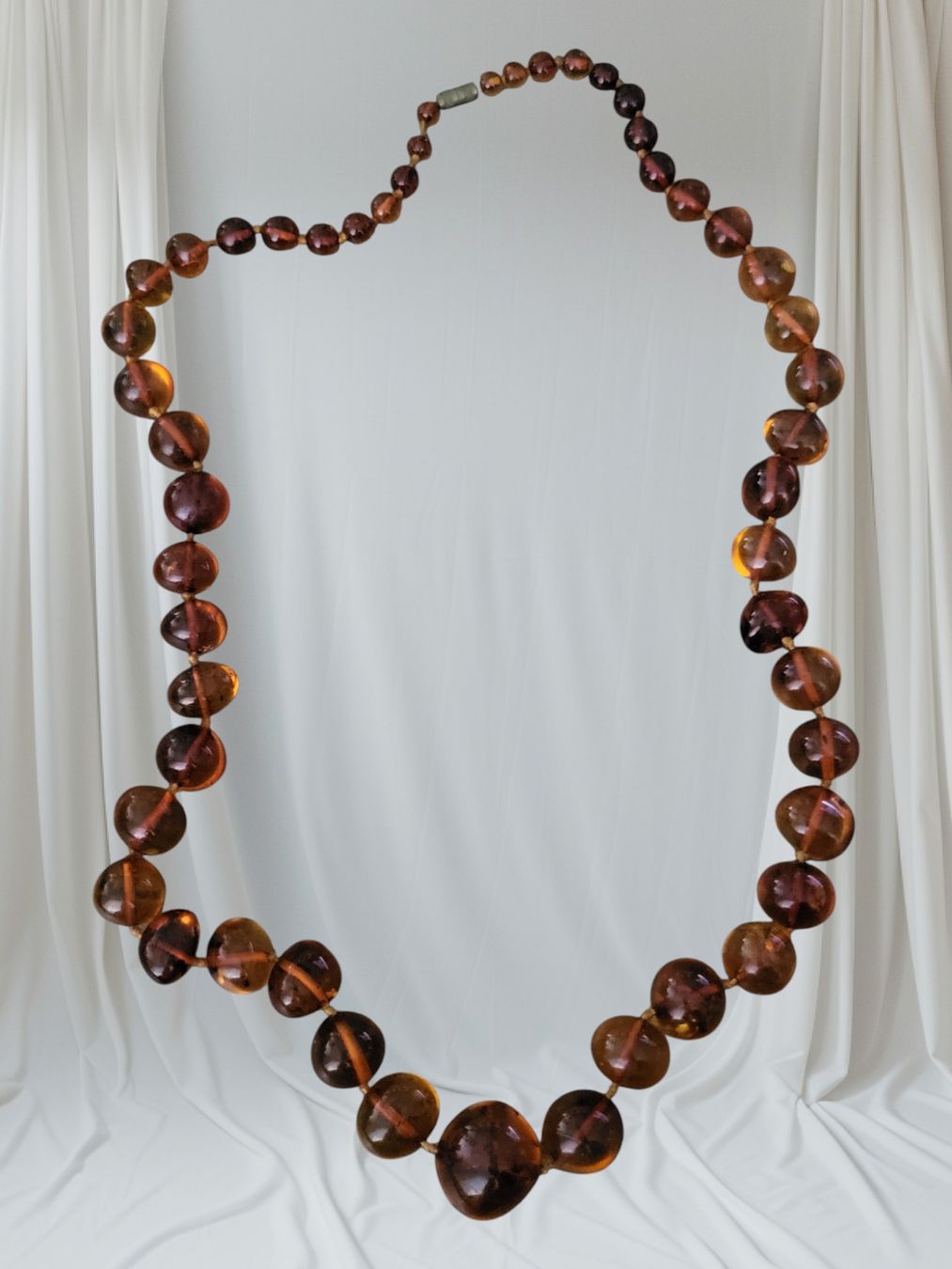 Catenine: Elegante Bernstein Kette🧡 – Usato da Unterägeri venduto da Altgoldschmuck