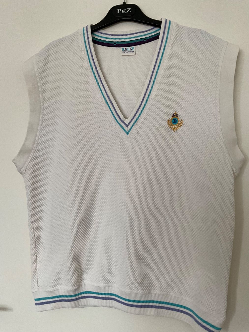 Bally Gilet & Giacche: BALLY Vintage Gilet Pullover Gr L weiss – Usato da Urdorf venduto da alda02 1