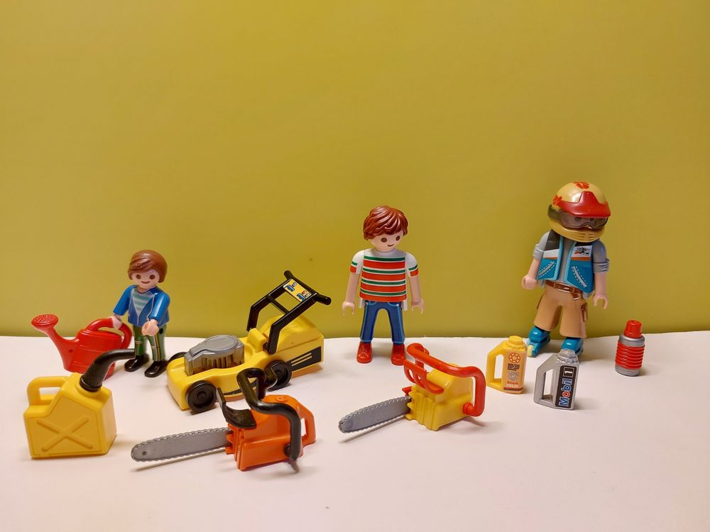 Playmobil für Garten Rasenmäher, Kettensäge... Kaufen auf Ricardo