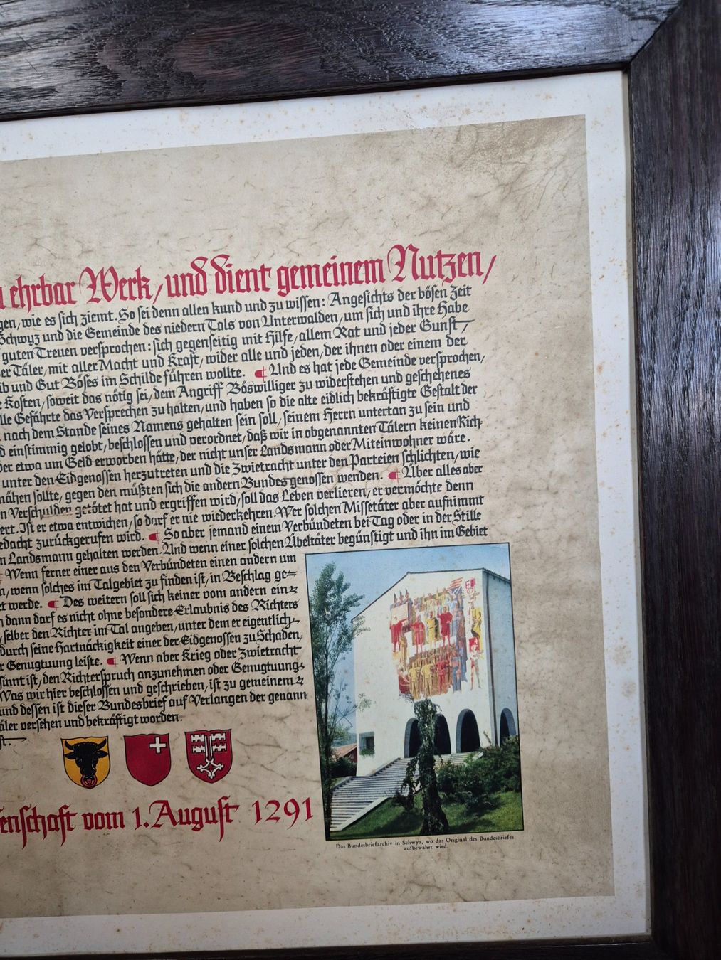 Foto & Immagini: Altes Bild "Der älteste Bundesbrief" – Usato da Hasle b. Burgdorf venduto da Spitzohr 3
