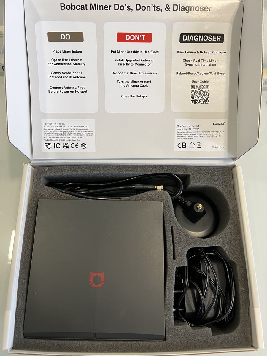 Bobcat Coin Miner: Helium Bobcat Miner Mining wie neu – Gebraucht aus Zug von F-jay69 1