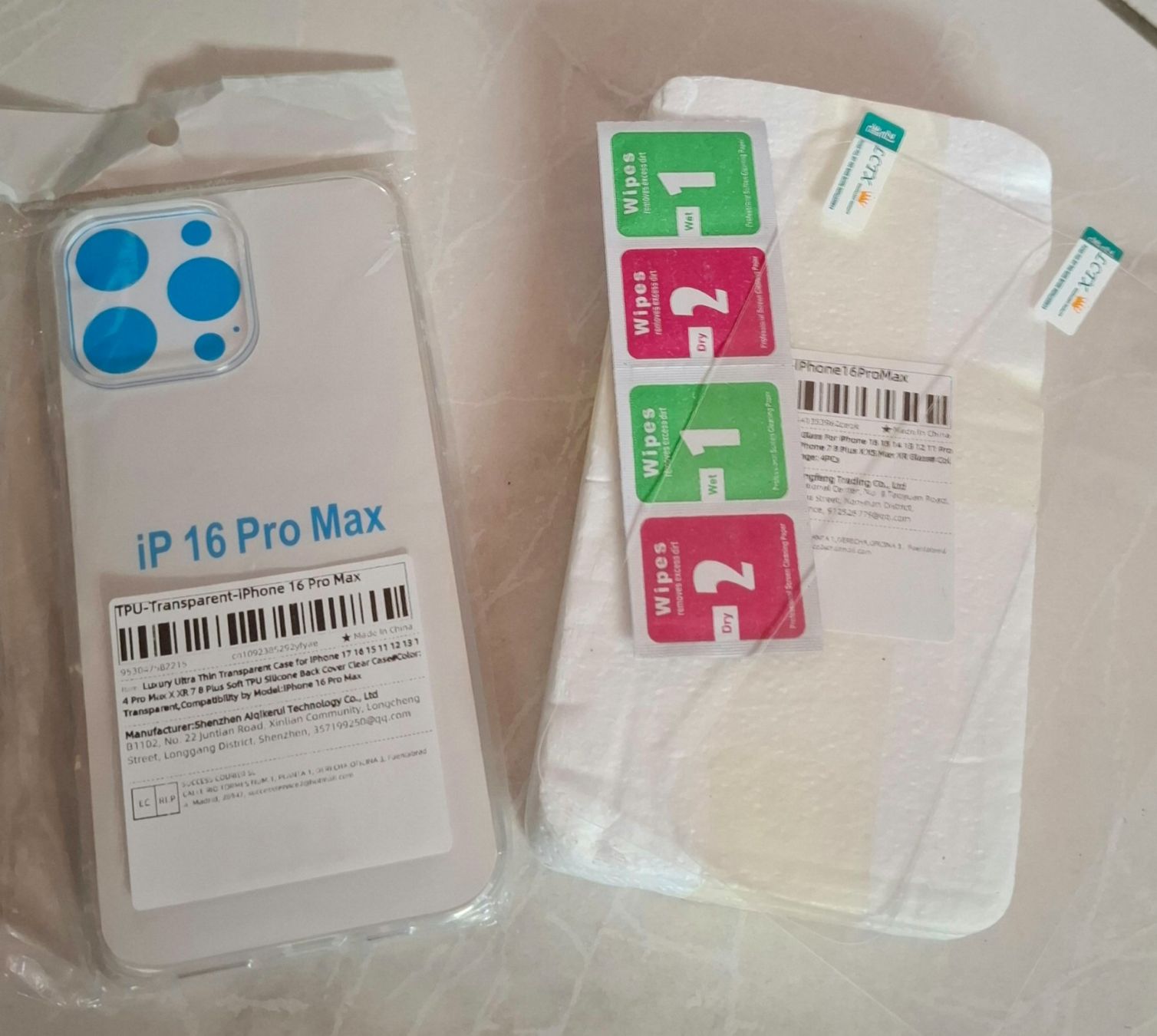 Apple Cover & Protezioni schermo: iphone 16 Pro Max Hülle/ Cover plus Display Schützglas. – Nuovo e nell'imballaggio originale da Rotkreuz venduto da keerthdi