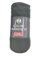 Kuscheldecke Fleece Decke mit Kreuzstich, 130x160 cm