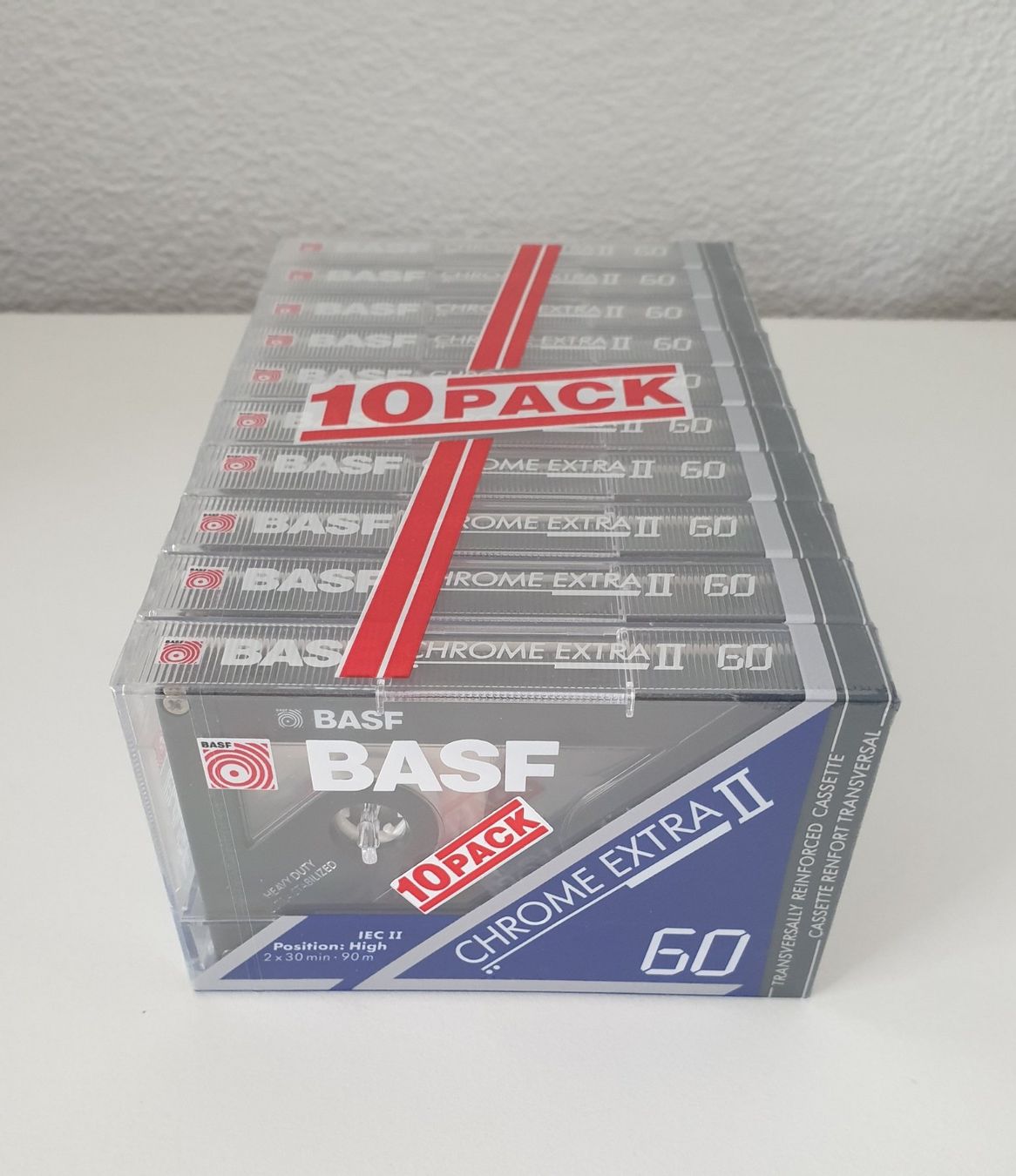 Musicassette: 10x BASF Kassetten Chrome Extra II 60 min OVP – Usato da Obfelden venduto da Masme 1
