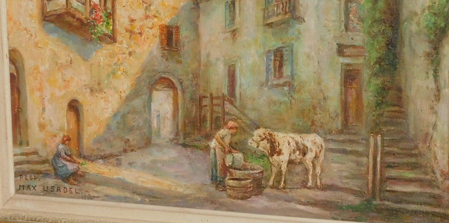 Dipinti: Kunst Gemälde gr altes Ölbild Max Lisadel 1950 - Ölgemälde – Usato da Sursee venduto da 76 7