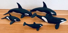 SCHLEICH - Orka Familie 16071 16091 14836 14807