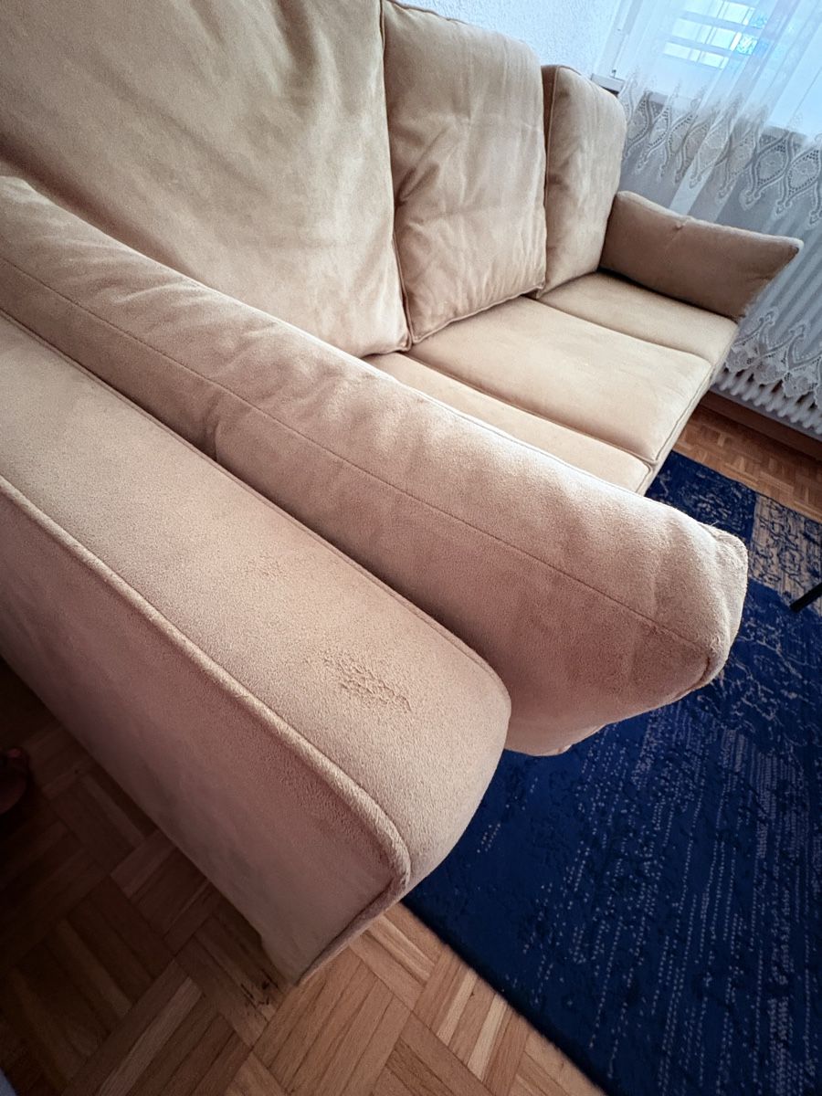 Sofas: Sofa beige 3-seater used condition – Gebraucht aus Birsfelden von qud_2wgd 7