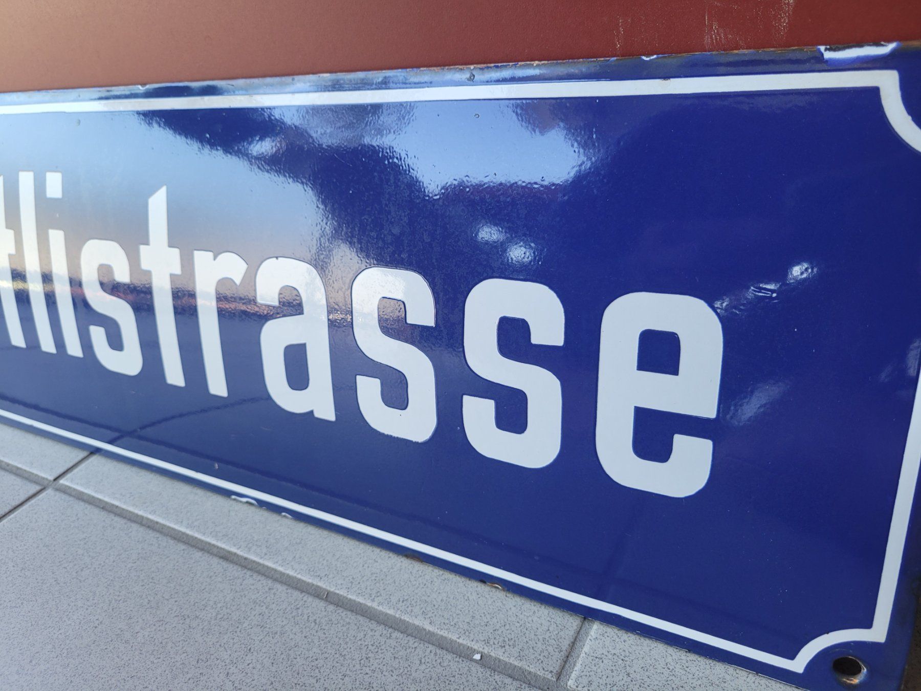 Insegne: Grosses Emailschild, Strassenschild – Usato da Kriens venduto da KTP 3