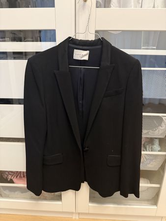 Sandro Paris Blazer Schwarz, Gr. 36 - Eleganter Schnitt!