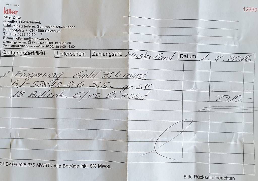 Anelli: Ein eleganter hochwertiger Damenring "Memoire Ring" – Nuovo (secondo la descrizione) da Laupersdorf venduto da Brunitos 3