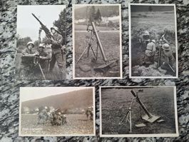 5 AK's Militär Schweiz, Minenwerfer, LMG, MG