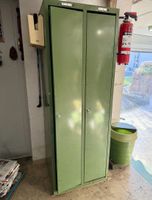 Metallschrank, Spind, Werkstattschrank, grün