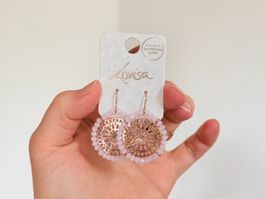 Boucles d'oreilles Lovisa rose avec perles neuves