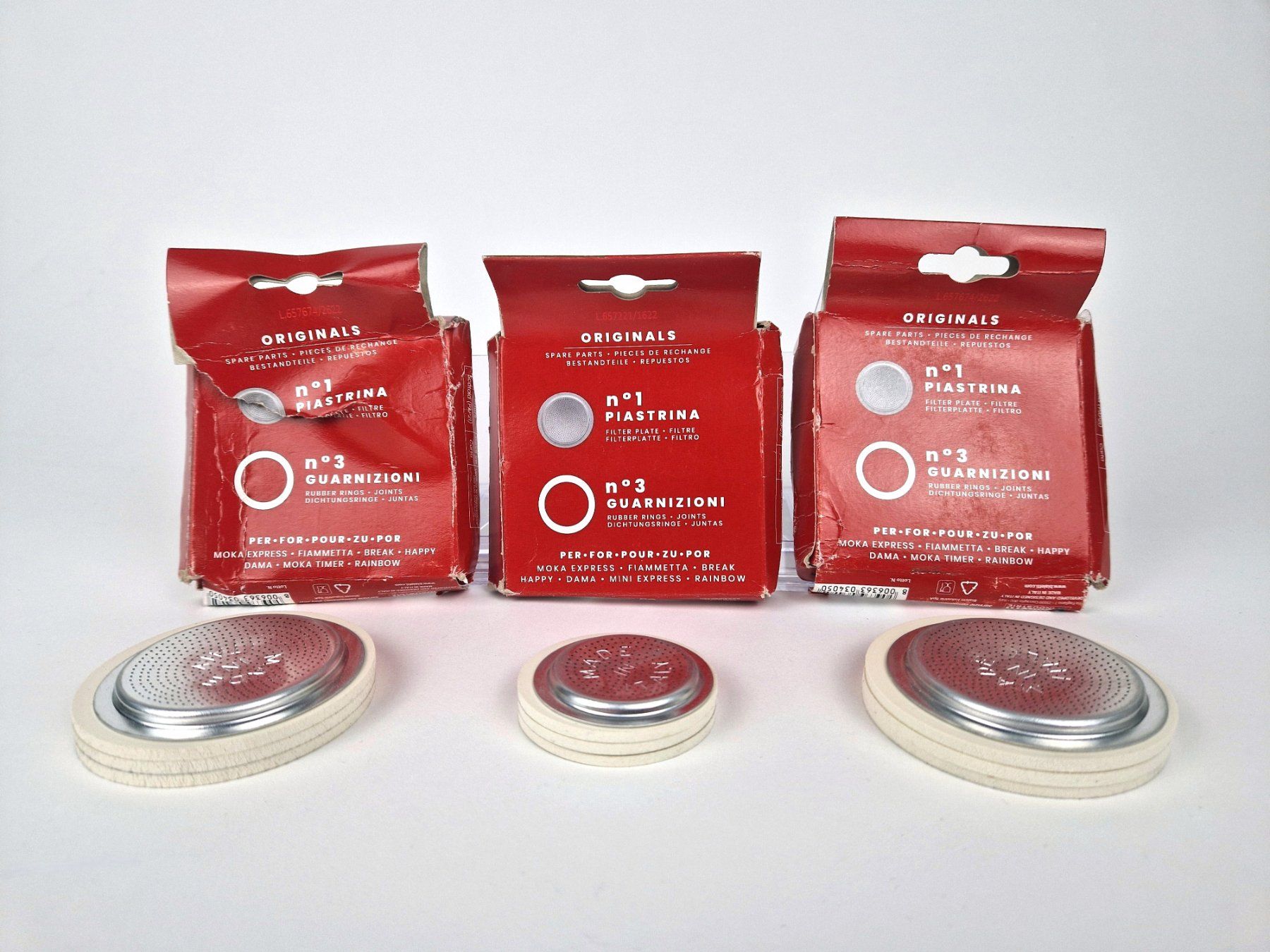 Bialetti Sanitär: 3 Sets mit Dichtungsringen & Filterplatten von Bialetti – Neu (gemäss Beschreibung) aus Basel von Restwert_Basel 1