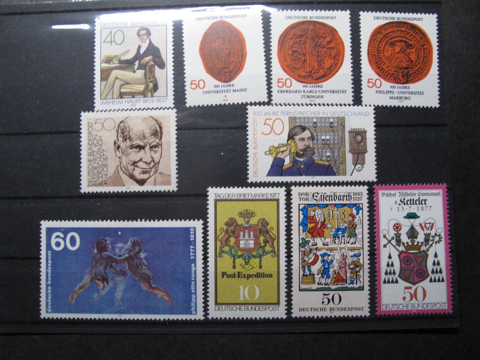 Tutti i francobolli: BRD 1977 Uni Mainz / Wilhelm Hauff ** – Usato da Wil SG venduto da fva01