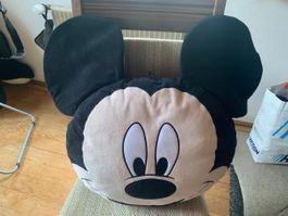 Micky Maus Kissen rund Disney Plüsch gross