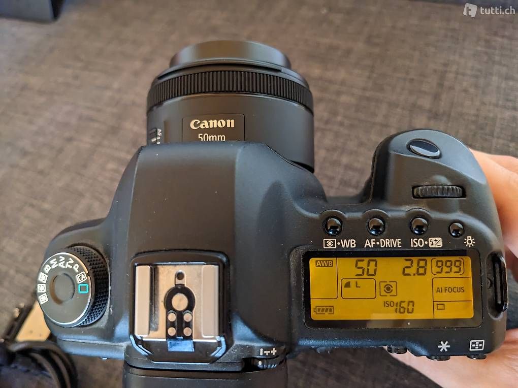 Canon Fotocamera: Canon EOS 5D Mark II EF 50 1.8 STM BG-E6 Gratisversand – Usato da Innertkirchen venduto da Flir 3