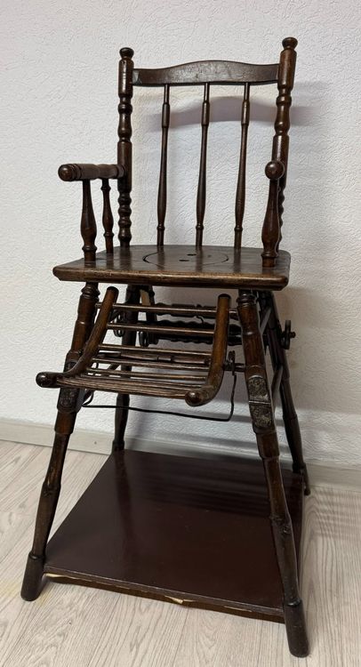 Ancienne Chaise Haute Modulable Pour Bébé En Bois | €250 | Whoppah