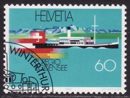 SBK-Nr. 845 (Gemeinschaftsausgabe CH/D/A 1993) ET-gestempelt