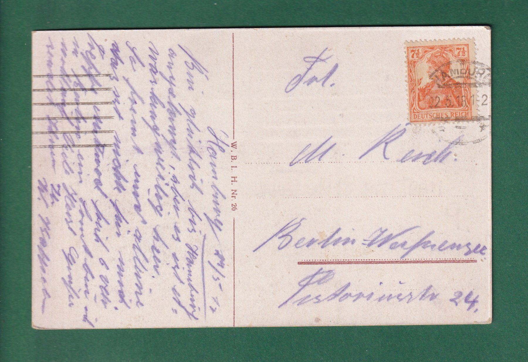 Ansichtskarten: HAMBURG - Navigationsschule - 1918 – Gebraucht aus Pully von nicecards-shop 1