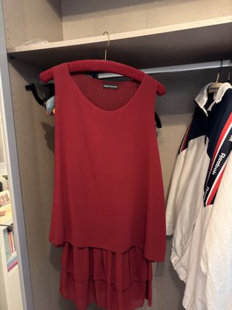 Rotes Kleid Mittel Lang Gr.38