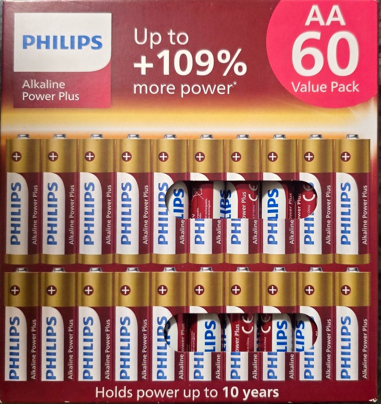 Philips Caricatori & Batterie: Philips AA Batterien Alkaline Power Plus, 60er Pack – Nuovo e nell'imballaggio originale da düdingen venduto da polo_marco 1