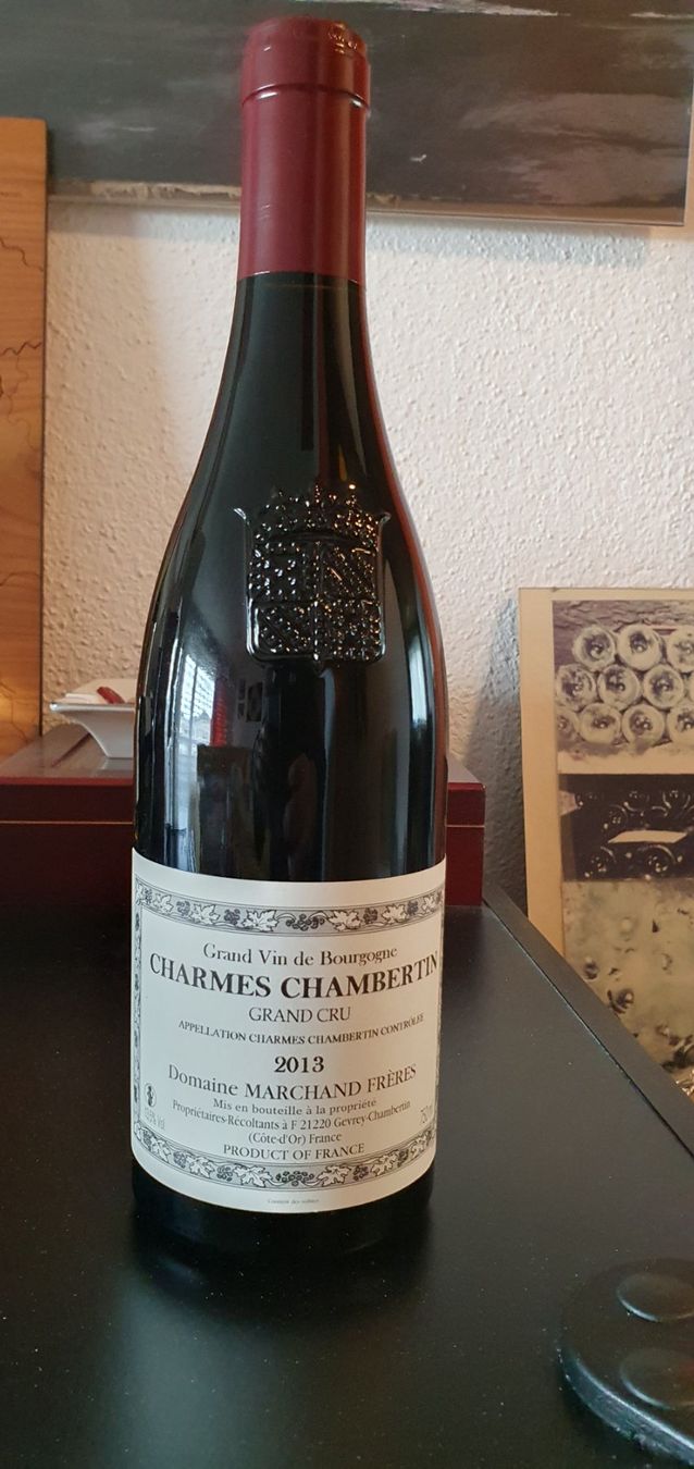 Vino: MARCHAND FRERES - CHARMES CHAMBERTIN 2013 – Nuovo e nell'imballaggio originale da Lenzburg venduto da Reto013 1