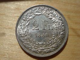 2 Franken  1850  UNZ-