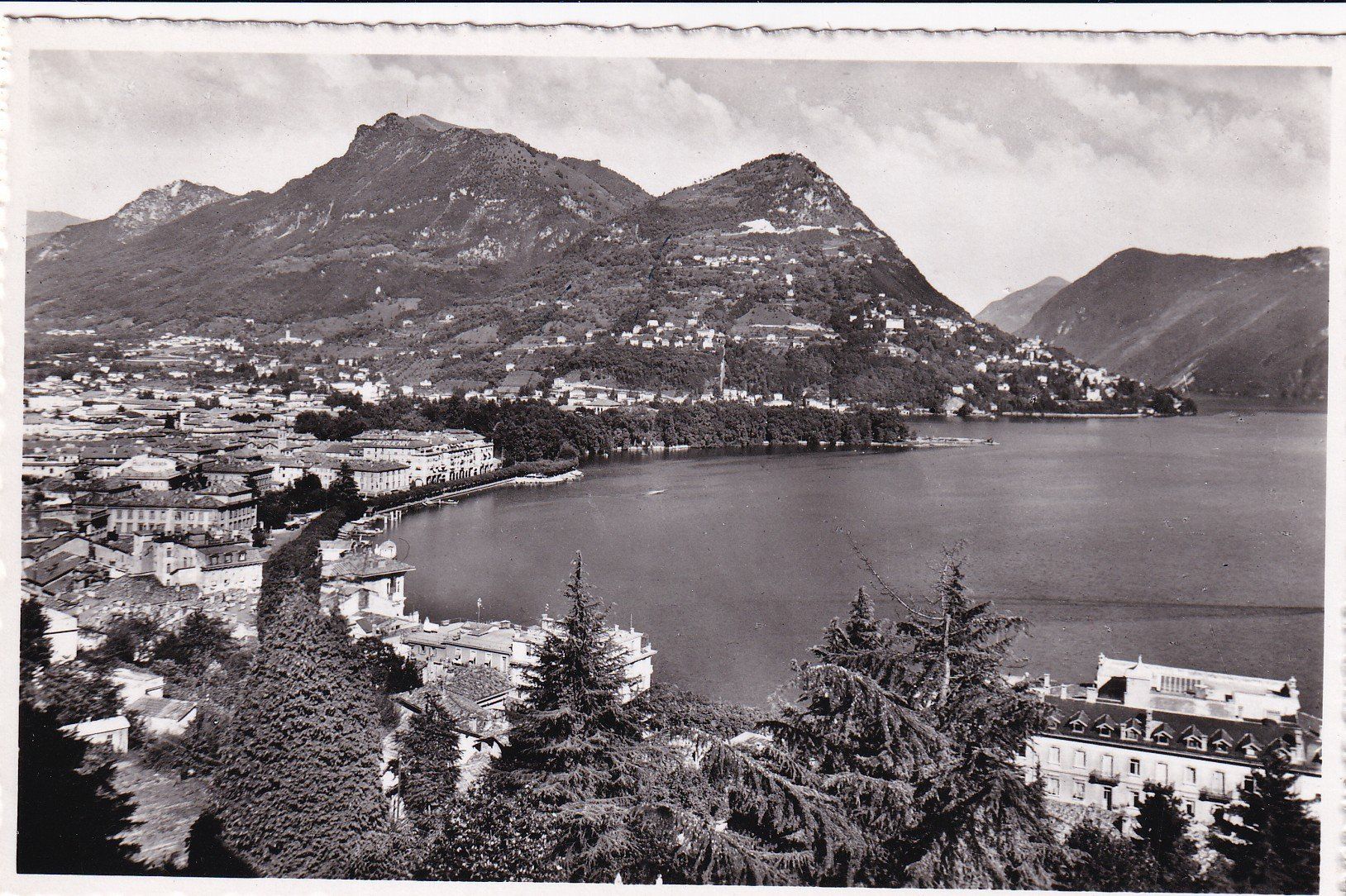Cartes postales: Lugano Panorama e Monte bré 1952 – D'occasion à Cormoret par Pascalll2001