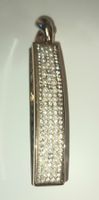 Neu! Elegante festliche Haarspange mit Perlen, Strass, Gold