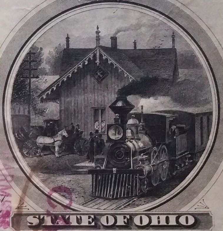 Dokumente: Aktie: Cincinnati, Washington & Baltimore Railroad Co. 1884 – Gebraucht aus Oberriet SG von ganesh435 3
