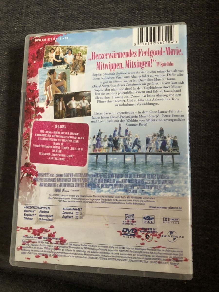 Tutti i DVDs: DVD, MAMMA MIA – Usato da Balsthal venduto da Katzenfan99 1